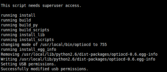Successful Installation